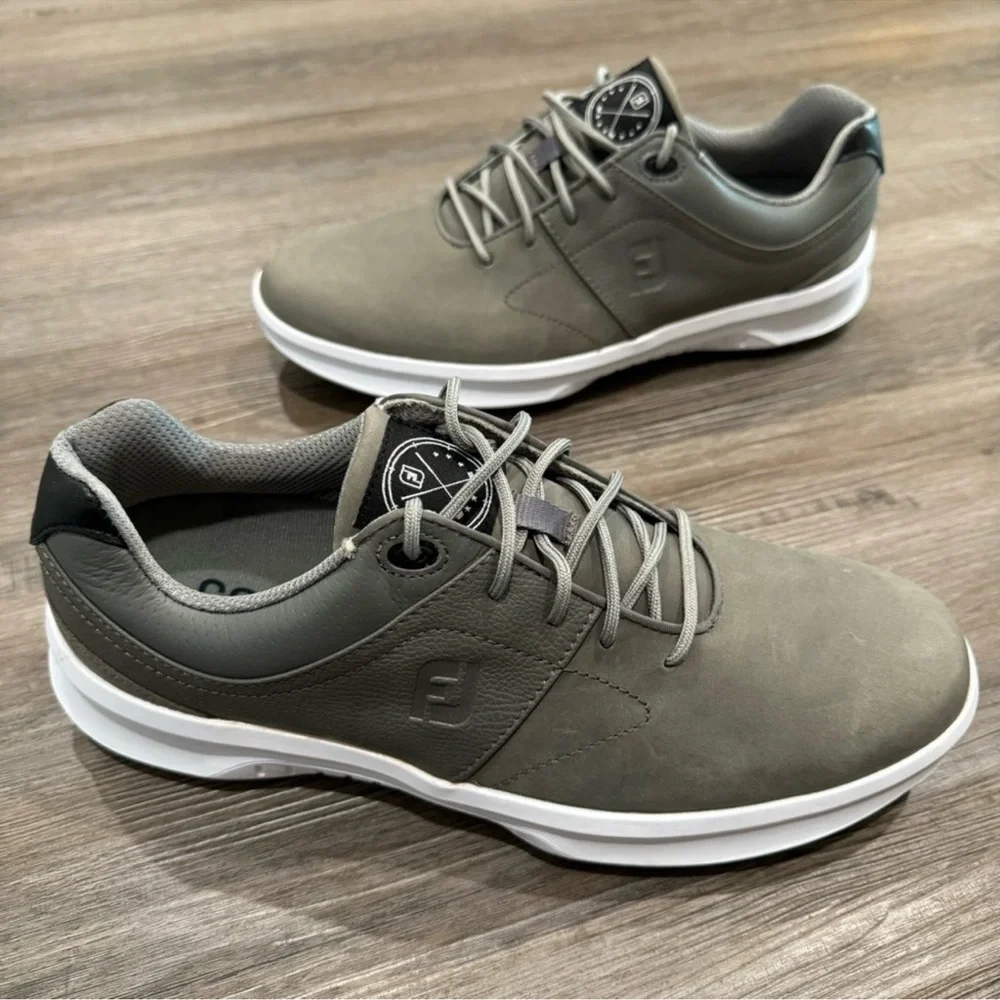 FootJoy Contour Series Grey Spike Athletic Golf Shoes Sneakers 54129